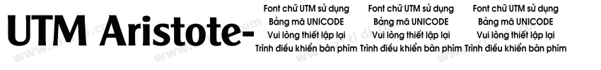 UTM Aristote字体转换